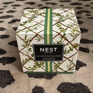 NEST Fragrances Santorini Olive & Citron Candle - Green and White